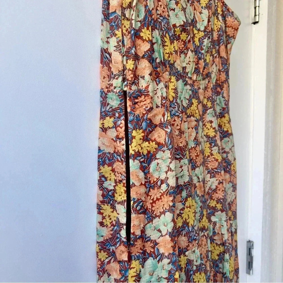 Veronica Beard Malgosia Midi Ruffle Dress - Multicolor Floral - Size 6 - Picture 8 of 12